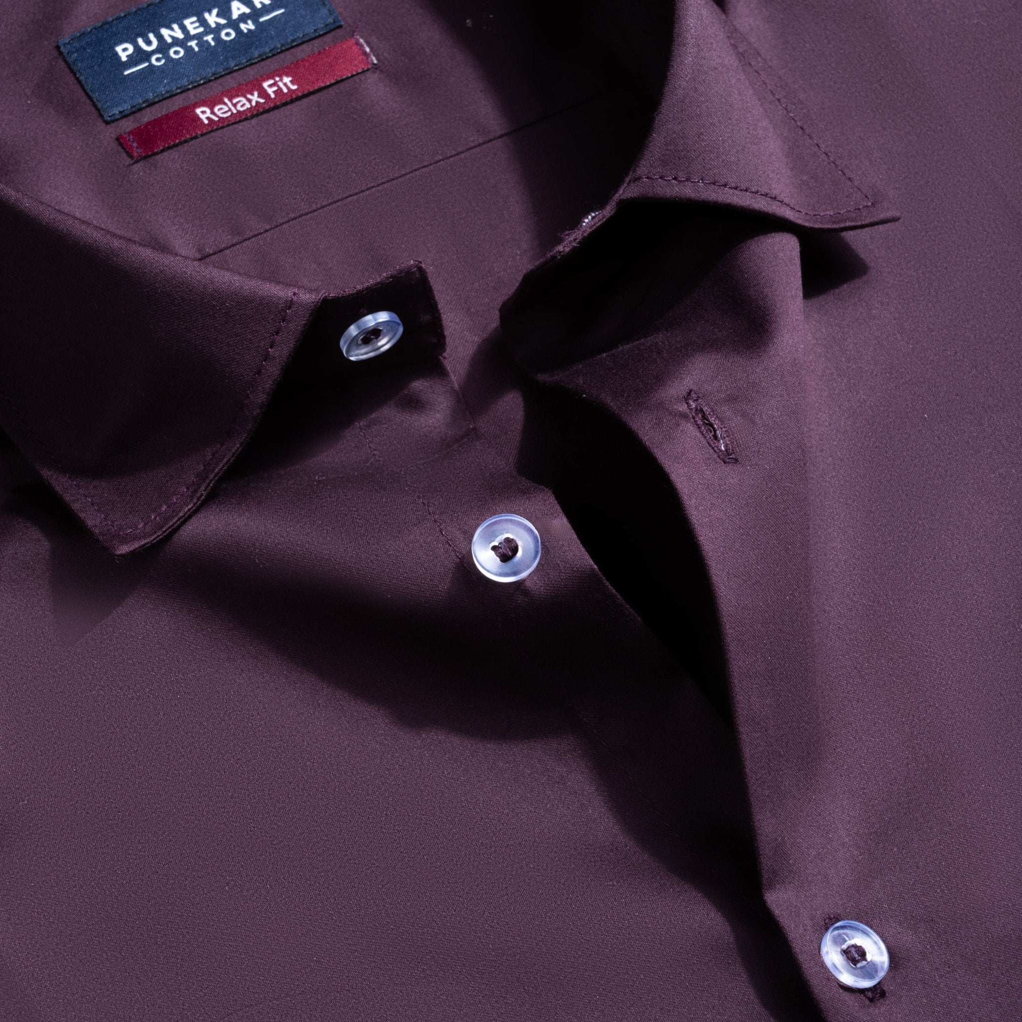 Dark Purple Color Cotton Satin Shirt For Men – Punekar Cotton Dark Purple Color Cotton Satin Shirt For Men – Punekar Cotton