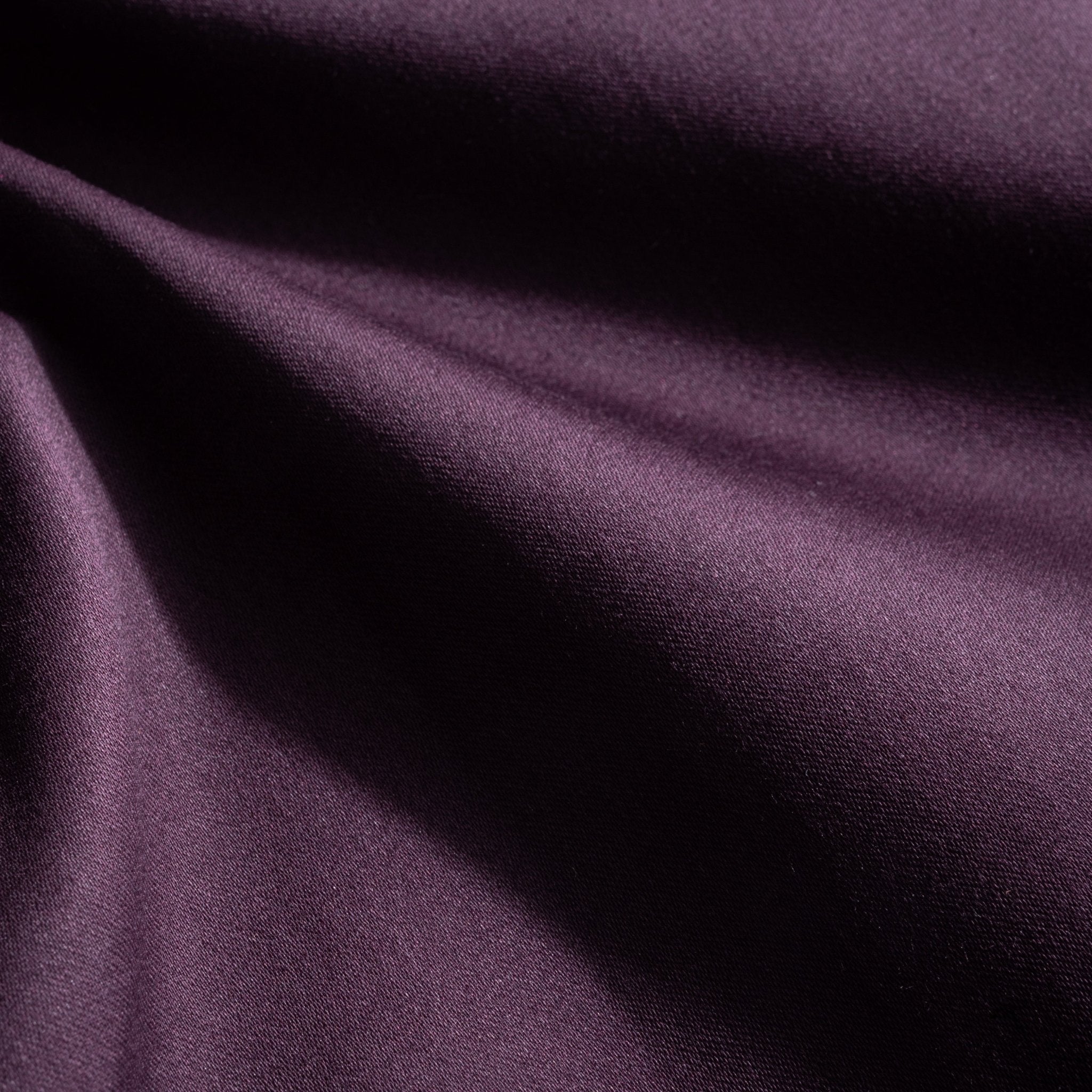 Dark Purple Color Cotton Satin Shirt For Men - Punekar Cotton
