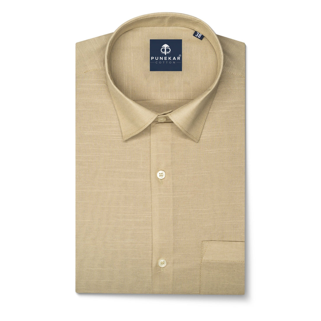 Font Color Lining Texture Pure Cotton Shirt For Men - Punekar Cotton