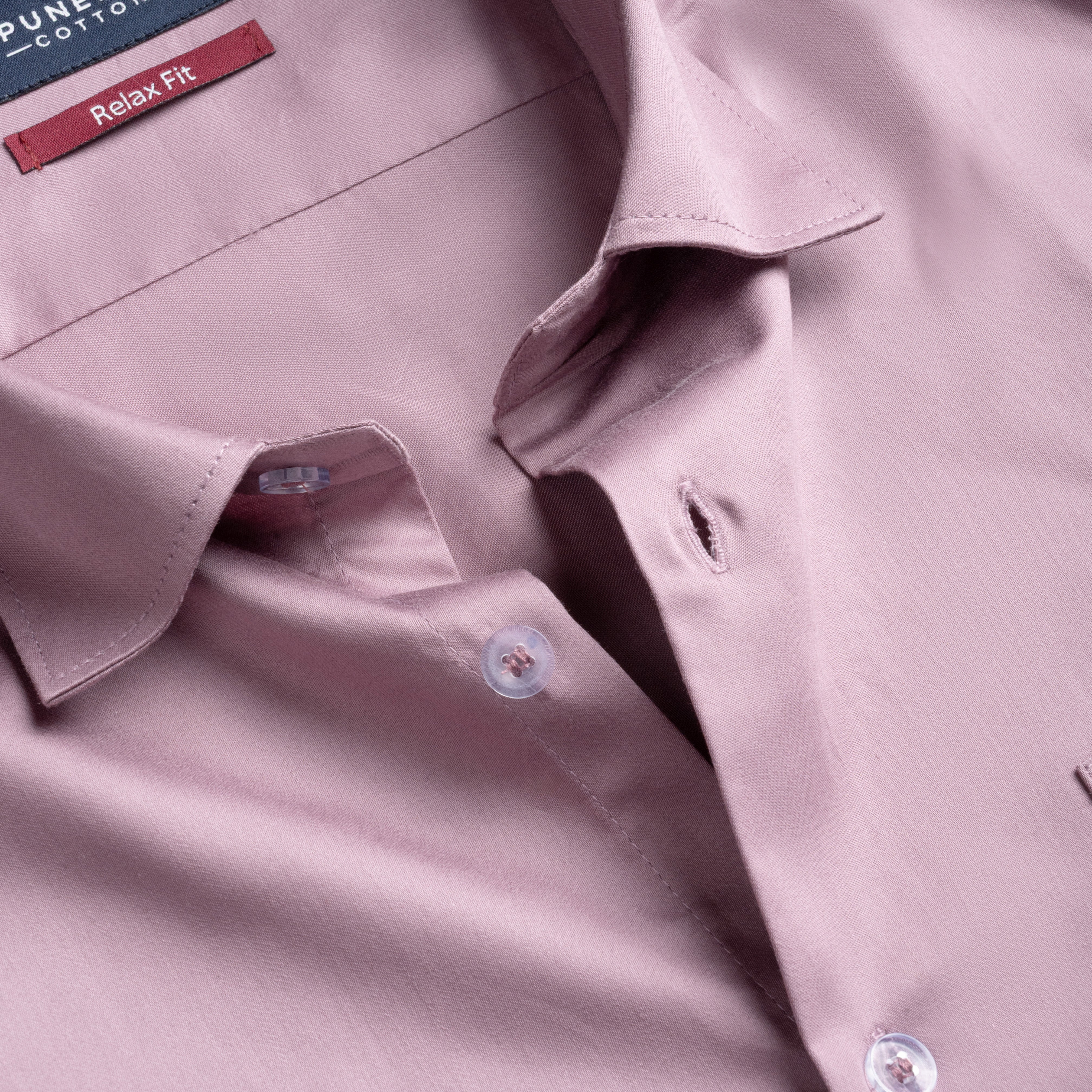 Mauve Pink Color Cotton Satin Shirt For Men – Punekar Cotton Mauve Pink Color Cotton Satin Shirt For Men – Punekar Cotton