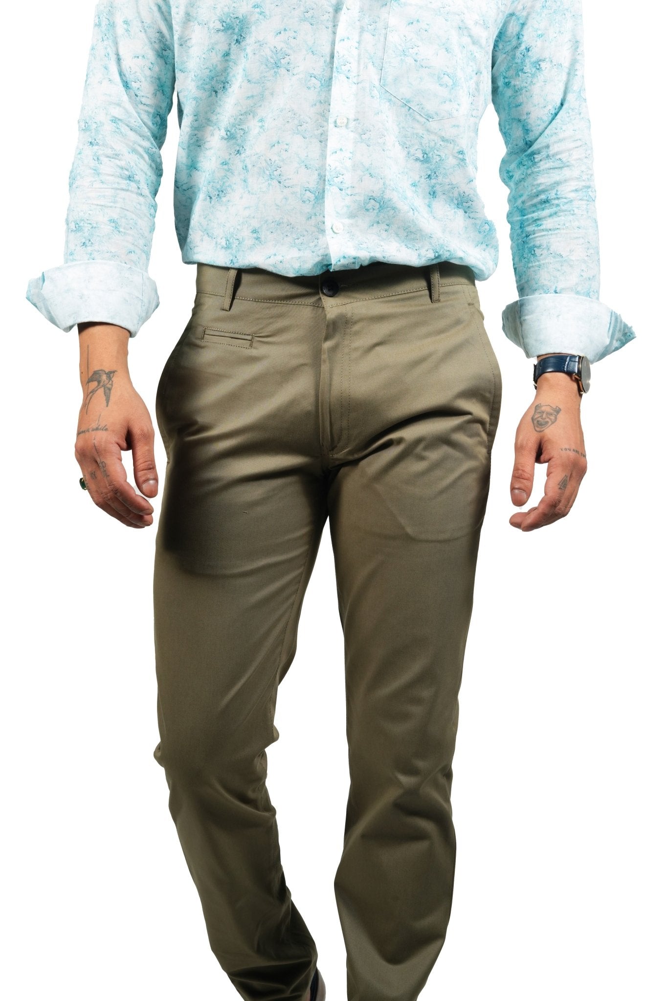 Light Brown Color Cotton Trouser Pants for Men – Punekar Cotton