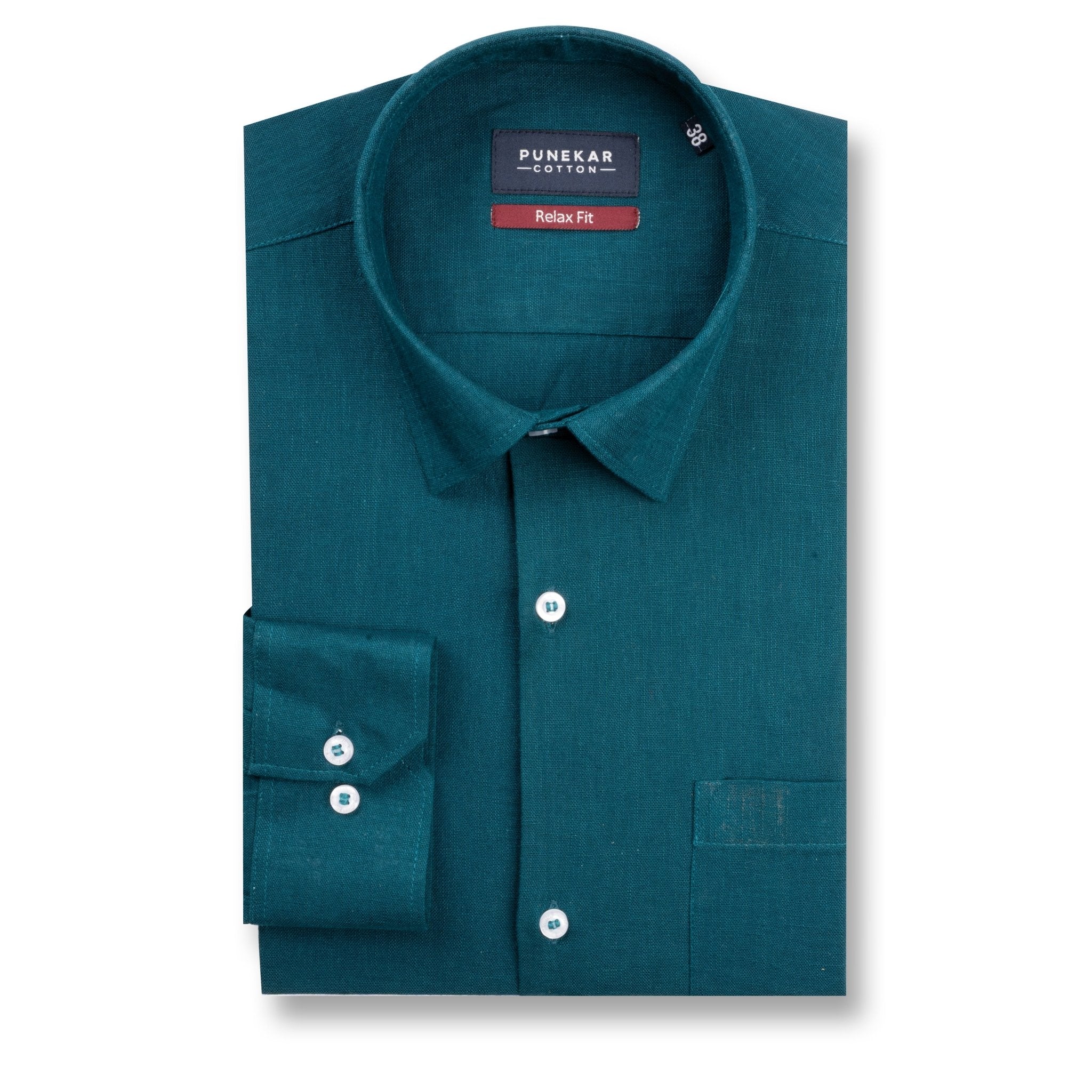 Peacock Color Linen Formal Shirts For Men Punekar Cotton Peacock Color Linen Formal Shirts For Men Punekar Cotton