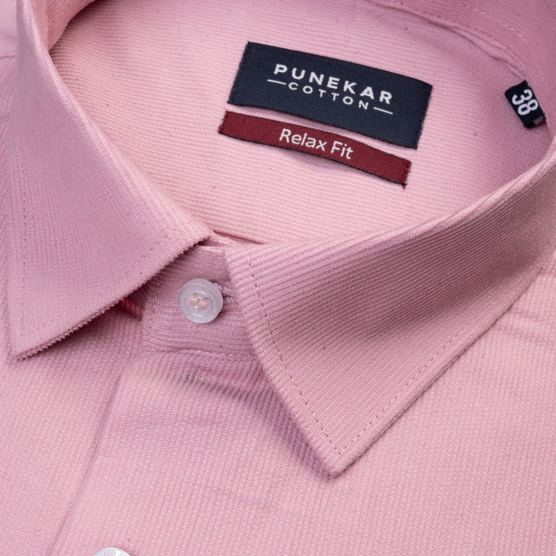 Pink Color Corduroy Shirt For Men - Punekar Cotton