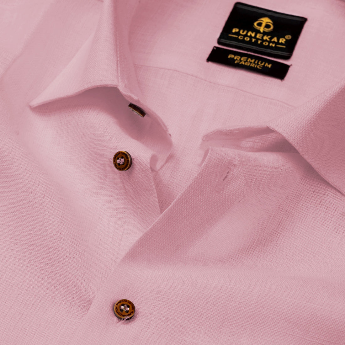 Pink Color Prime Linen Shirt For Men