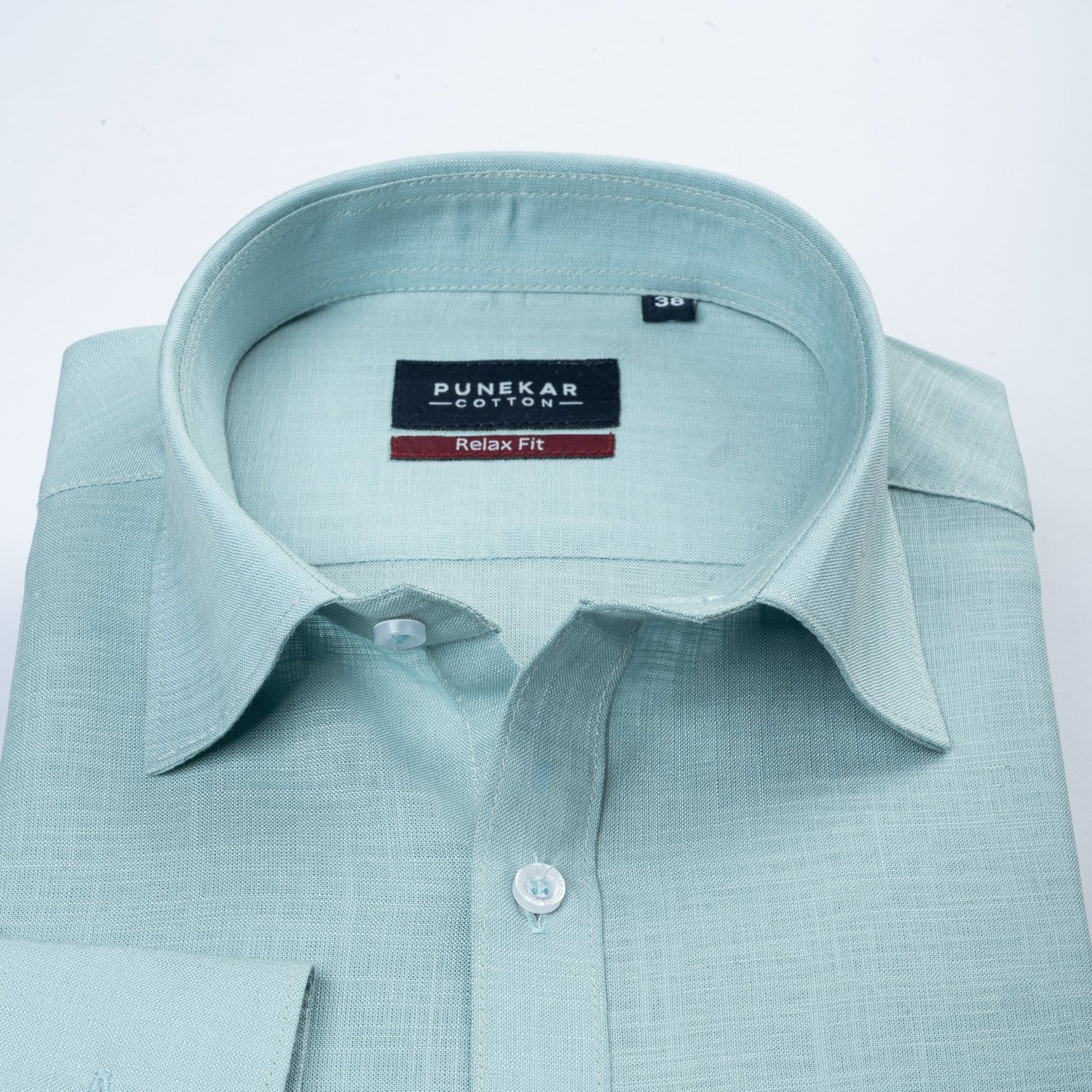 Aqua Green Color Lyocell Cotton Shirt For Men Punekar Cotton Aqua Green Color Lyocell Cotton Shirt For Men Punekar Cotton