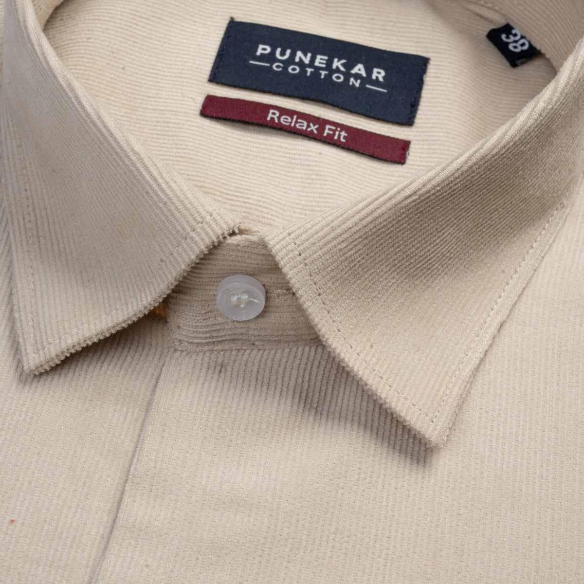 Beige Color Corduroy Shirt For Men – Punekar Cotton