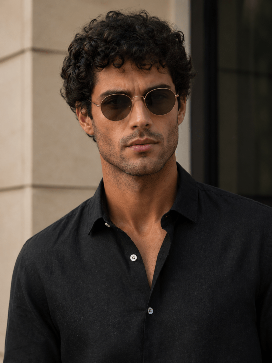 Black Color 60Lea Pure Linen Shirt For Men - Punekar Cotton