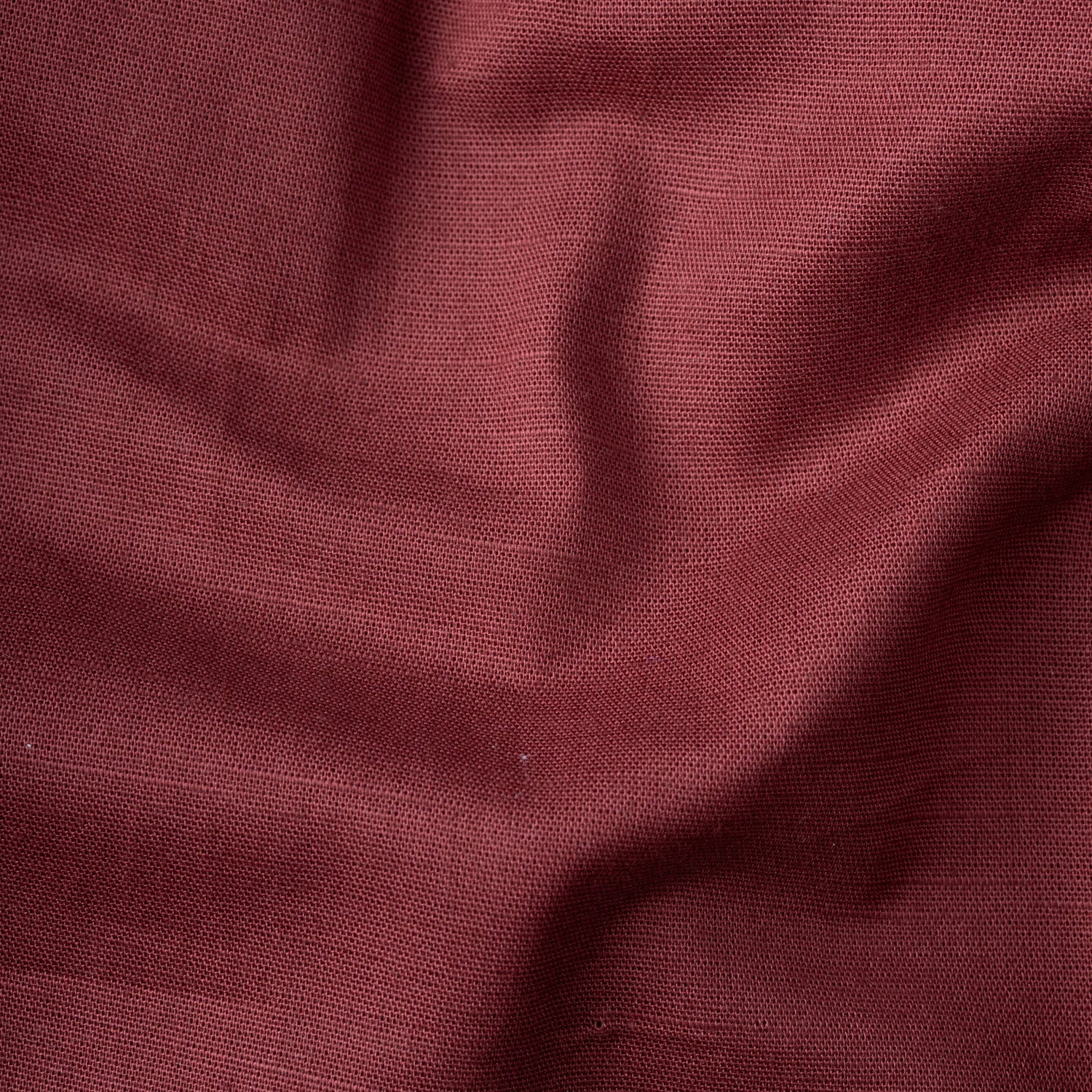 Brick Red Color Solid Cotton Linen Shirt For Men - Punekar Cotton