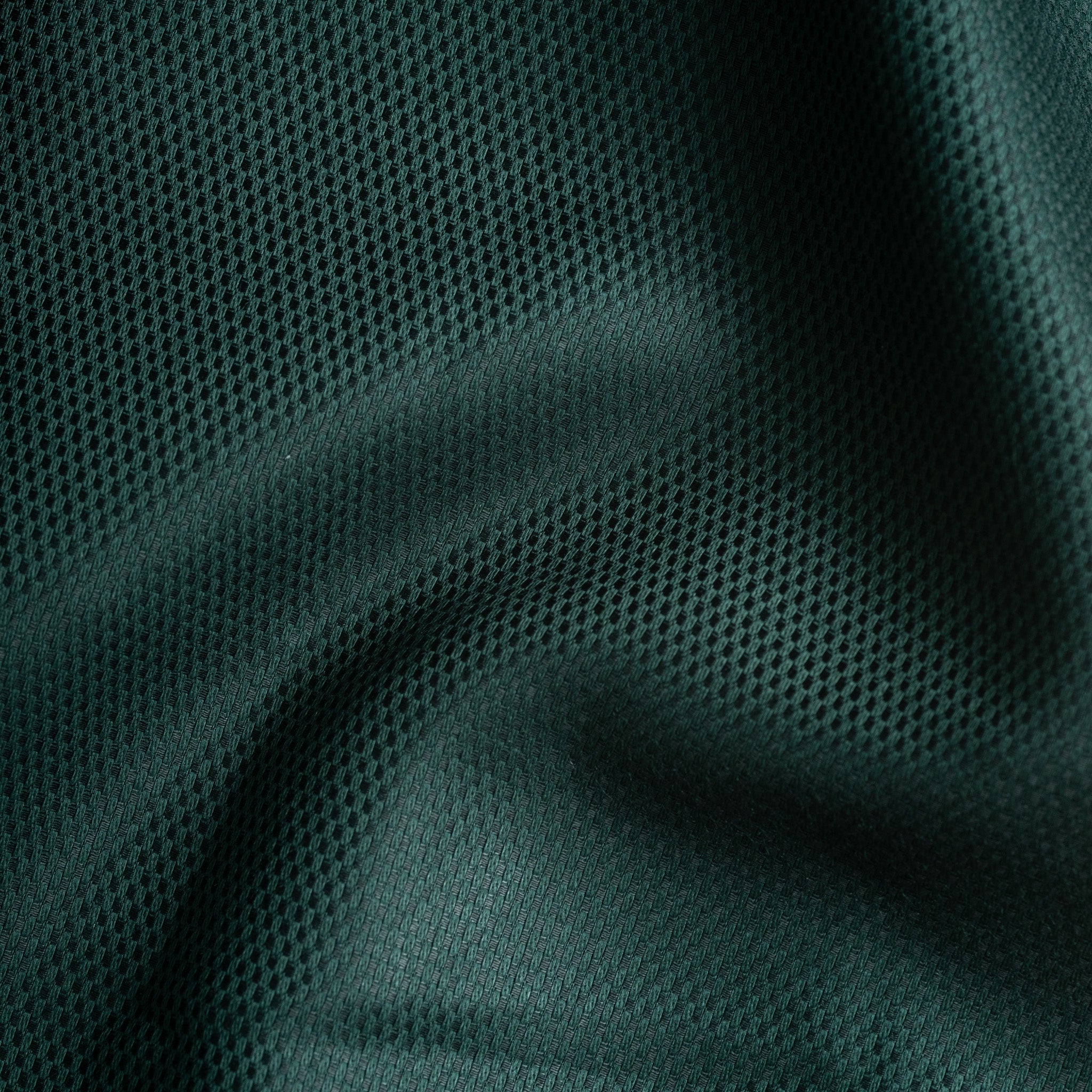 Emerald Green Softweave Cotton Tencel Textured Shirt For Men