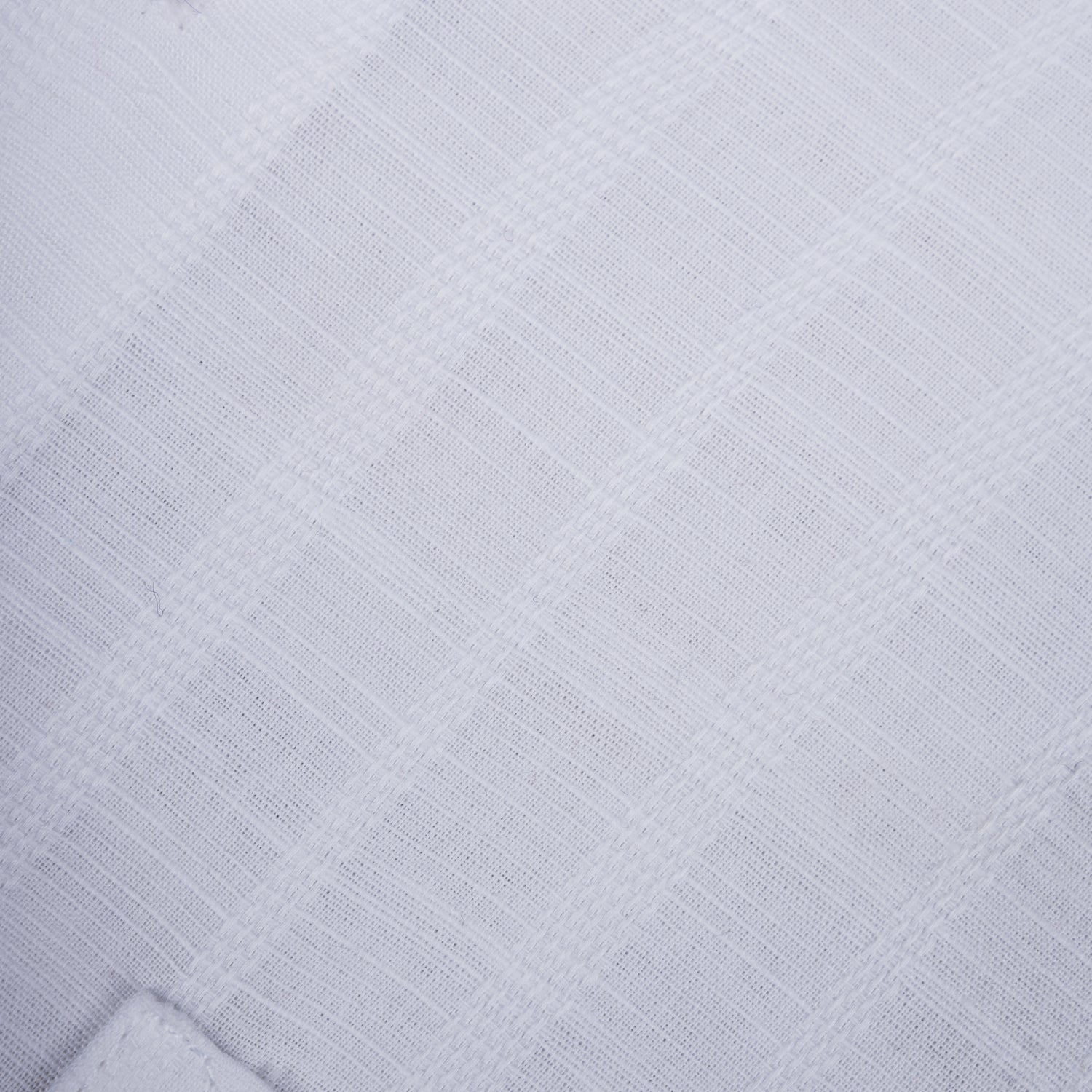 White Colour Vertical Stripe Textured Jacquard Shirt for Men