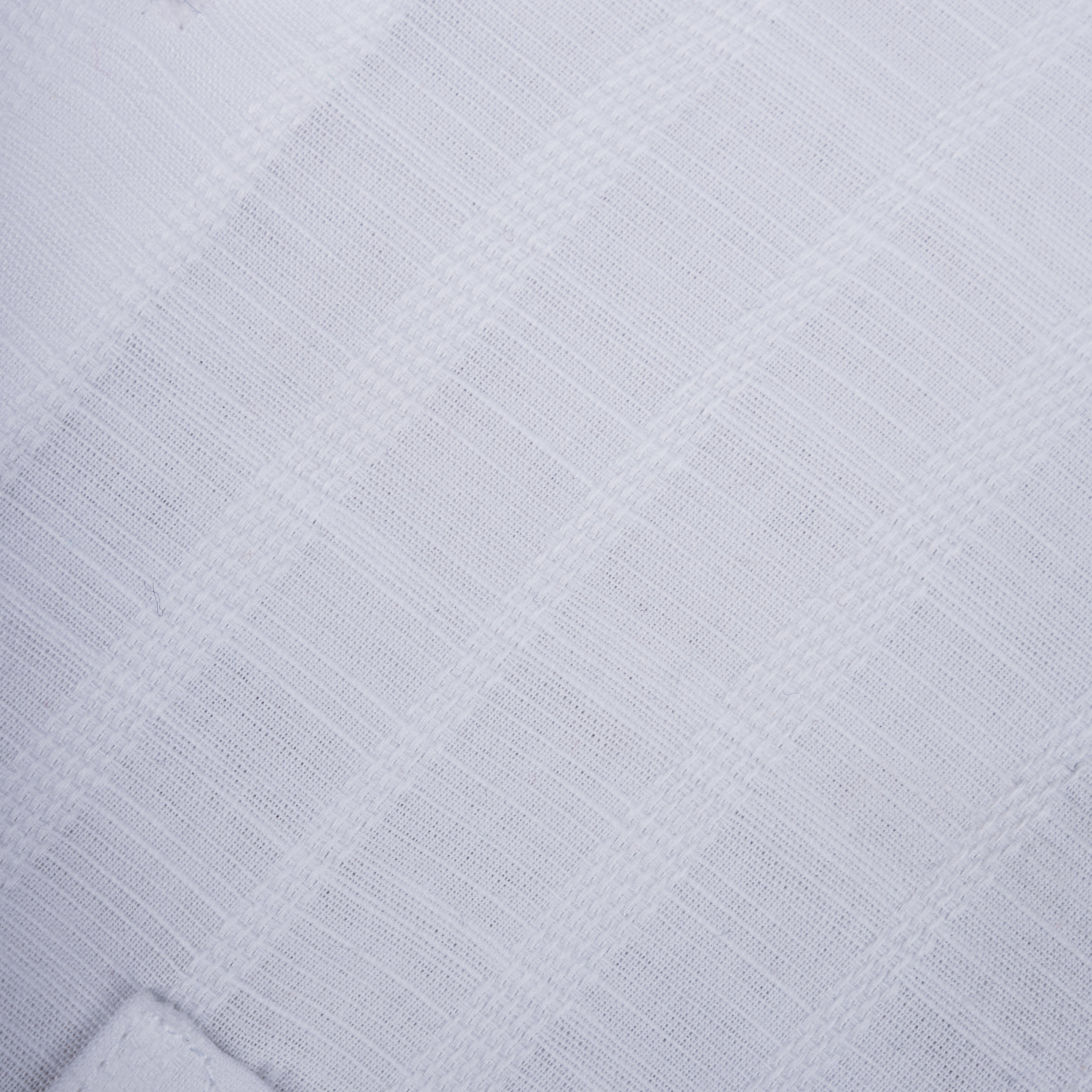 White Colour Vertical Stripe Textured Jacquard Shirt for Men