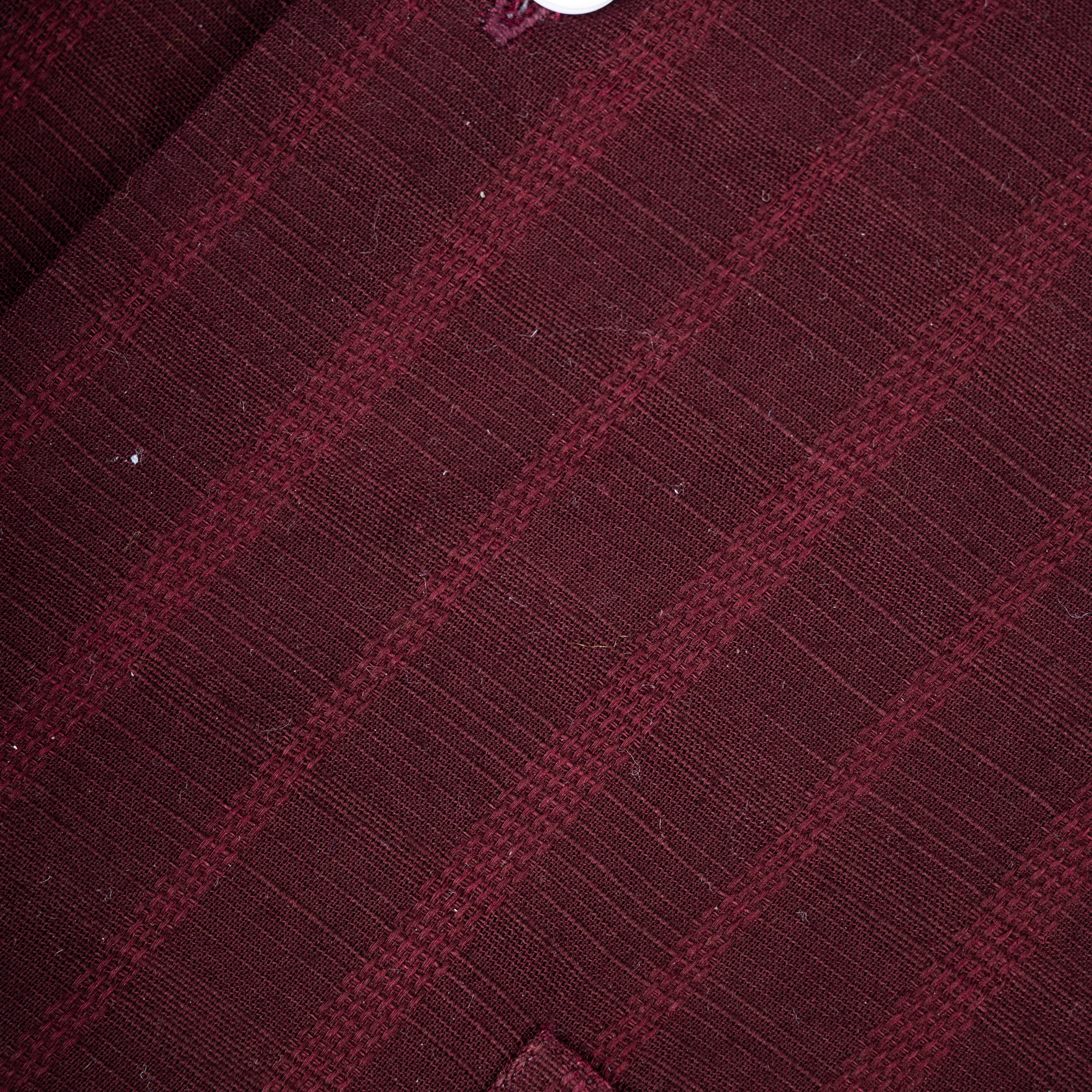 Maroon Colour Vertical Stripe Textured Jacquard Shirt for Men