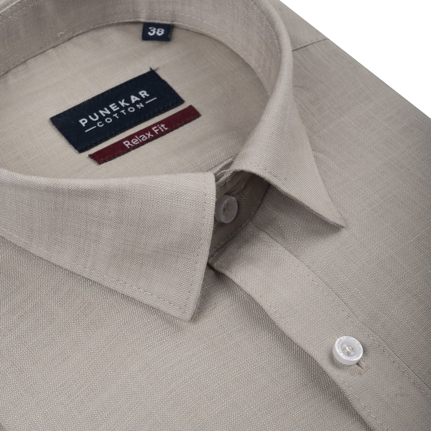 Font Color Lyocell Cotton Shirt For Men - Punekar Cotton