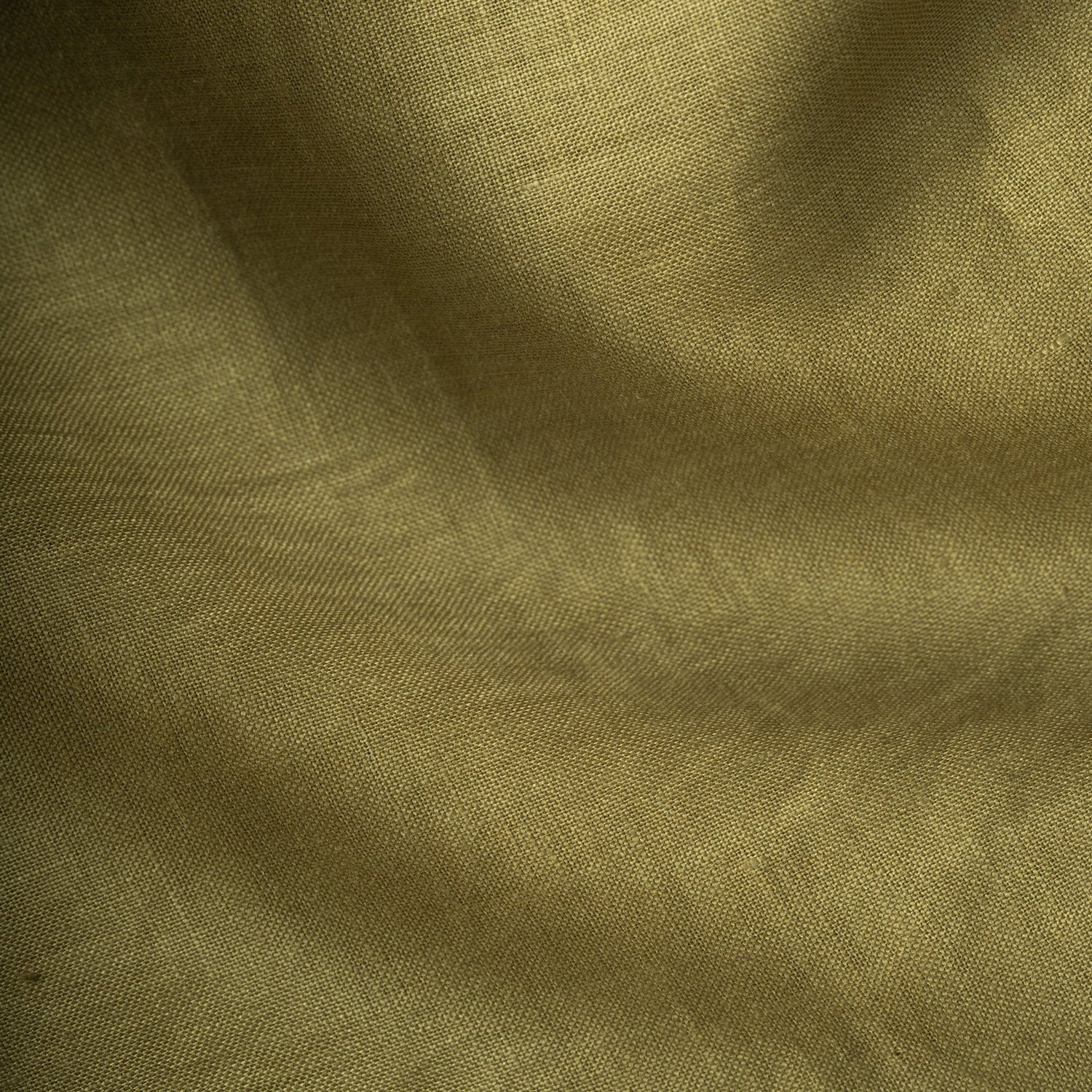 Khaki 60Lea Pure Linen Shirt For Men - Punekar Cotton