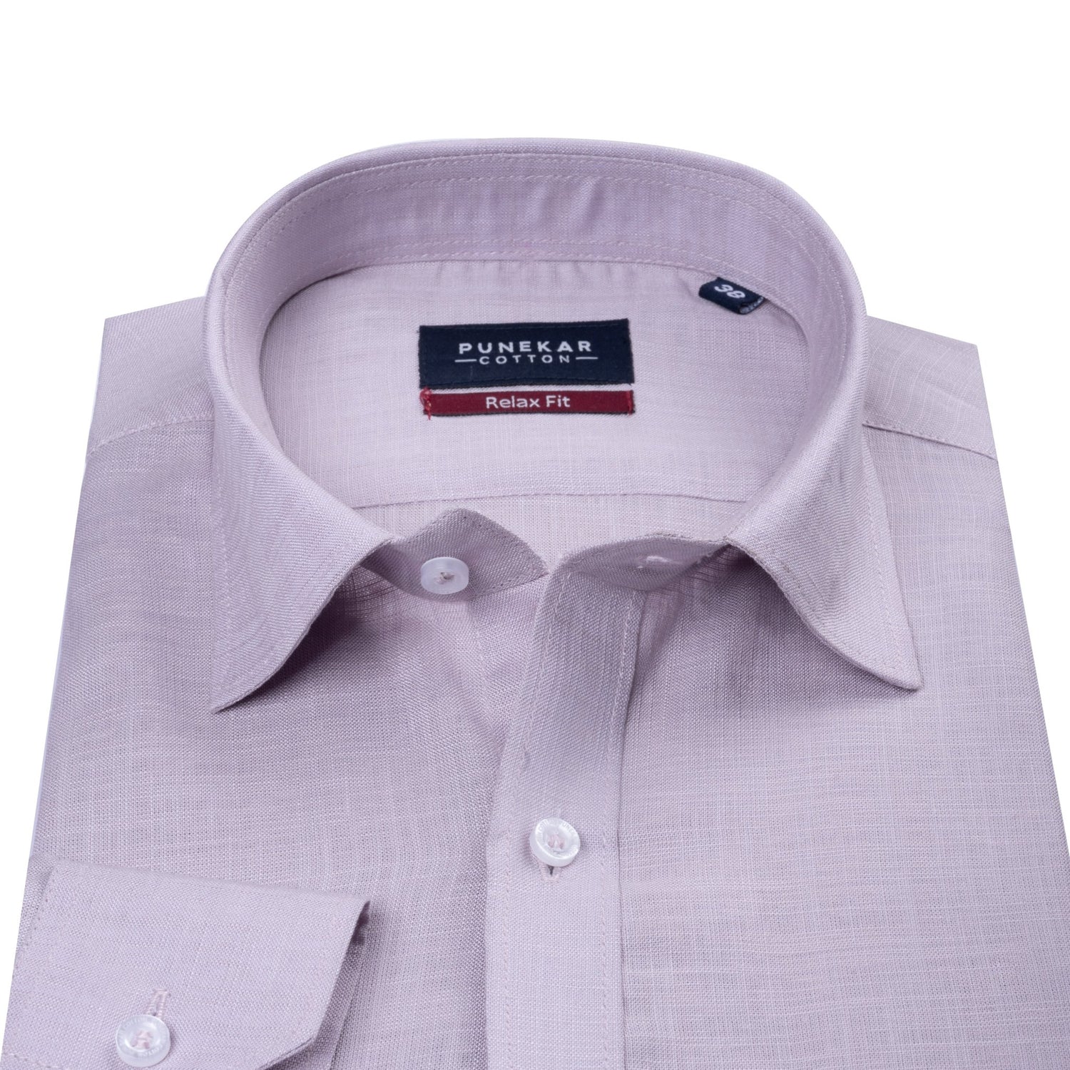 Lavender Color Lyocell Cotton Shirt For Men - Punekar Cotton