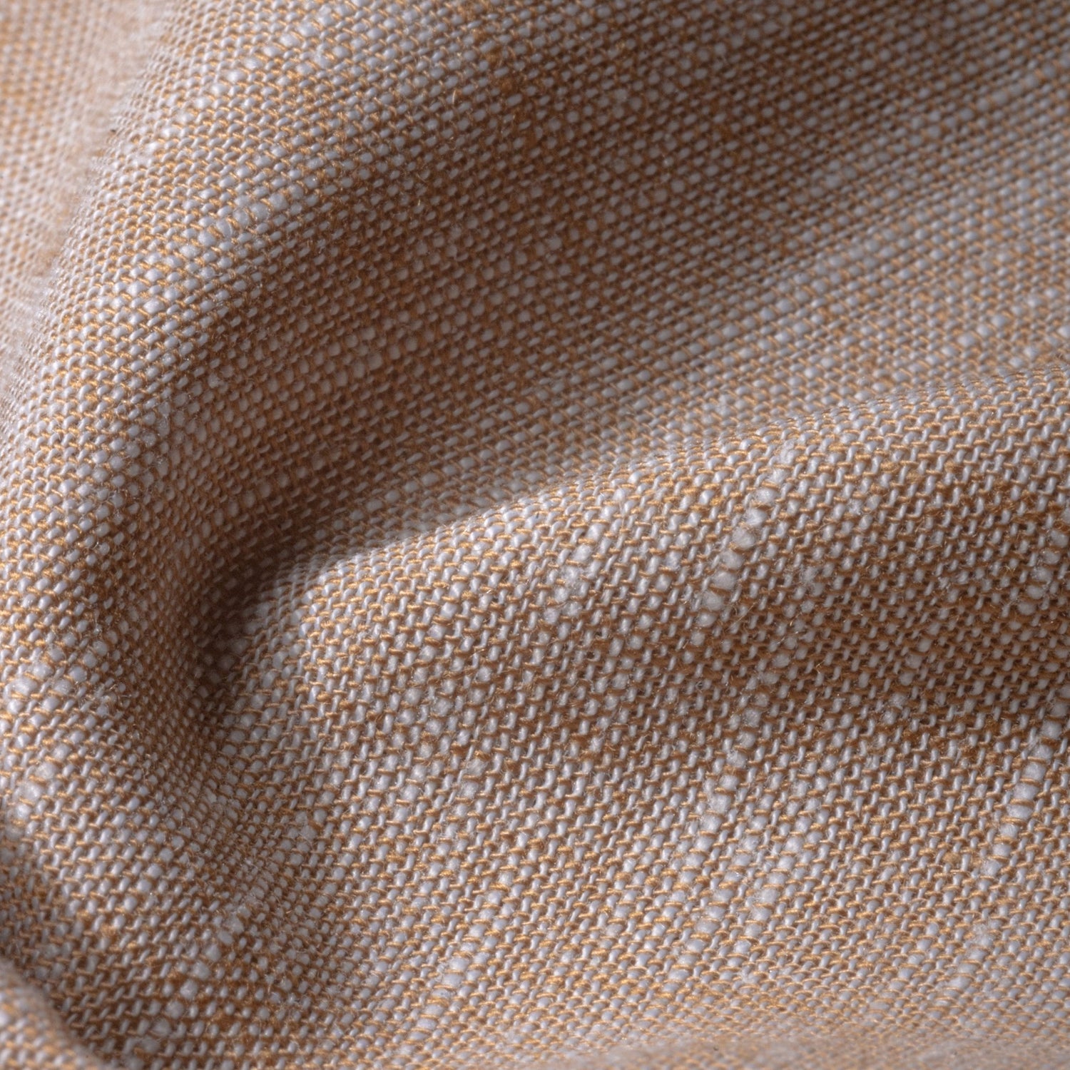 Light Brown Color Classic Lyocell Linen Feel Shirt For Men - Punekar Cotton
