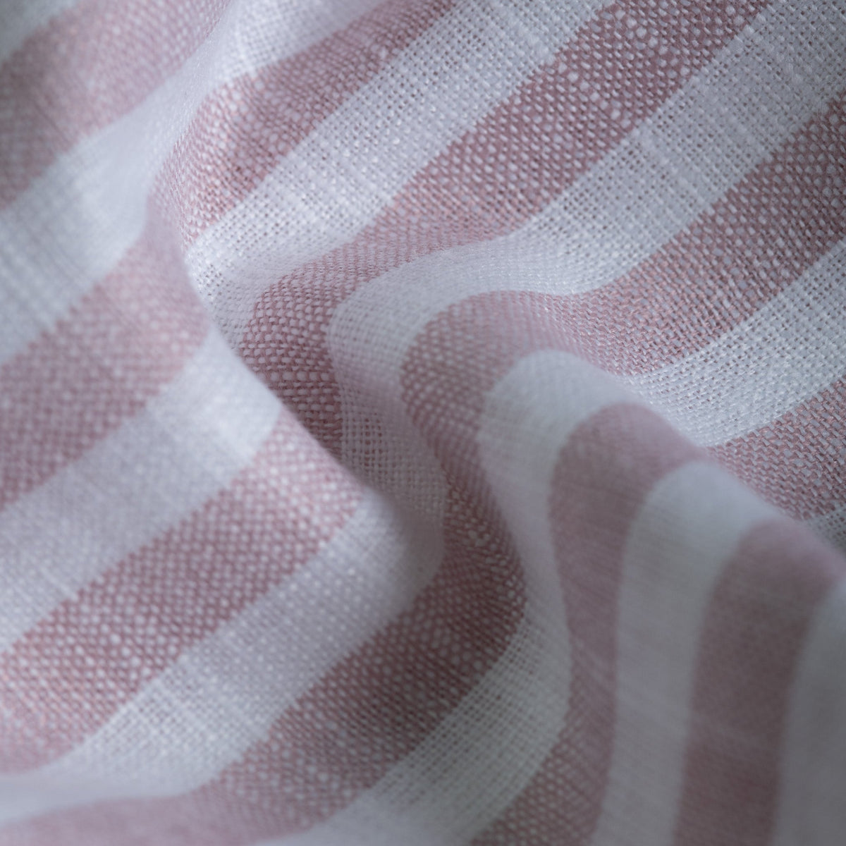 Light Pink Vertical Stripes Cotton Linen Shirt for Men - Punekar Cotton
