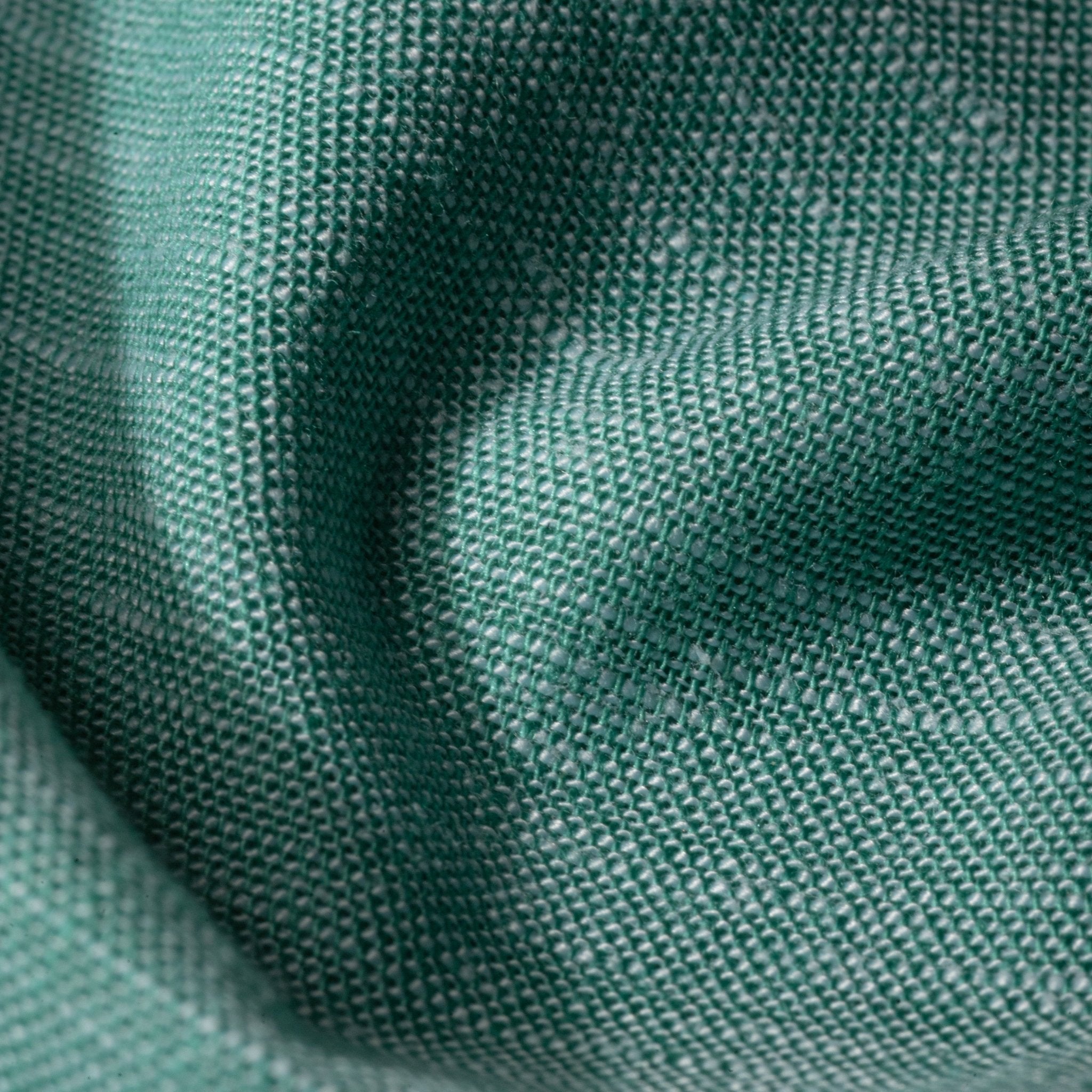 Peacock Color Classic Lyocell Linen Feel Shirt For Men - Punekar Cotton