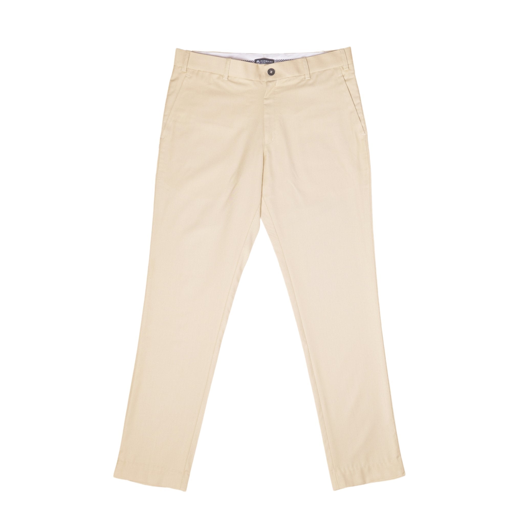 Beige color blend cotton pant for men - Punekar Cotton