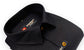 Black Color Linenza Linen Formal Shirts For Men - Punekar Cotton