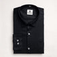 Black Color Micro Checks Texture Satin Cotton Shirt For Men - Punekar Cotton