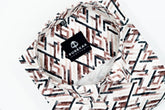 Black Maroon Color Arrow Printed Shirt For Men - Punekar Cotton