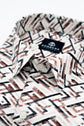 Black Maroon Color Arrow Printed Shirt For Men - Punekar Cotton
