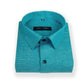 Blue Color Dual Tone Matty Cotton Shirt For Men's - Punekar Cotton