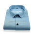 Blue Color Pure Cotton Panelled Butta Stripes Shirts For Men's - Punekar Cotton