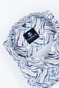 Blue Purple Color Morrocan Printed Shirt For Men - Punekar Cotton