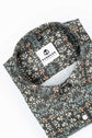 Brown Black Color Leaf Printed Shirt For Men - Punekar Cotton