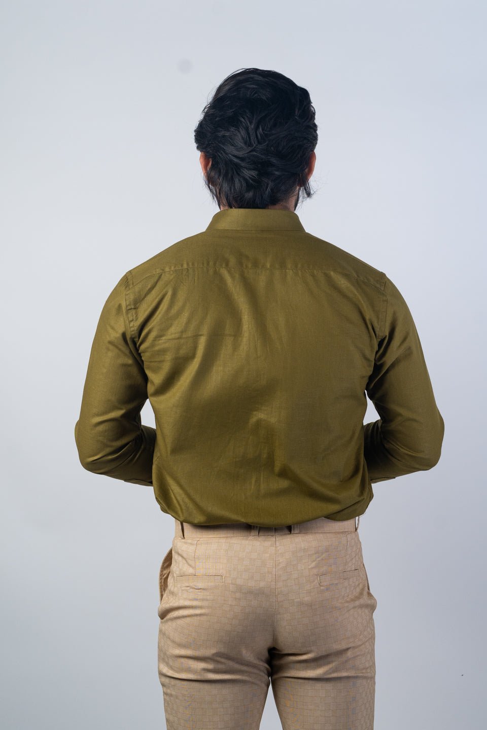 Brown Color Solid Pure Cotton For Men - Punekar Cotton