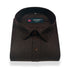 Dark Brown Color Blended Linen Shirt For Men's - Punekar Cotton