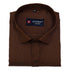 Dark Brown Color Polyester Shirt For Men - Punekar Cotton