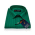 Dark Green Color Lining Pure Cotton Shirt For Men - Punekar Cotton