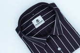 Dark Purple Color Pure Cotton Lining Shirt For Men - Punekar Cotton