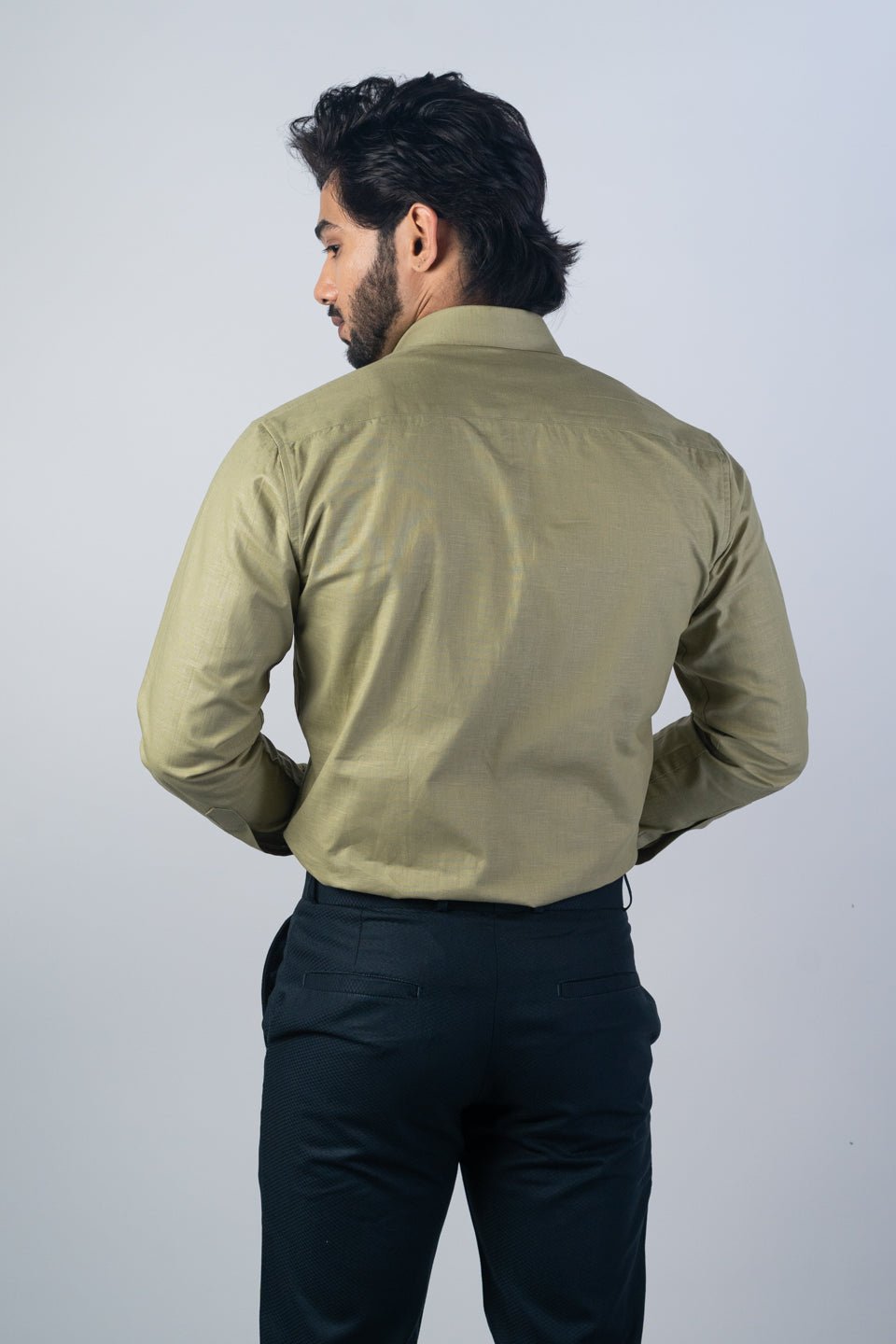 Font Color Solid Pure Cotton For Men - Punekar Cotton