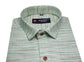 Green Color Handmade Shirt For Men's - Punekar Cotton