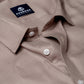 Grey Color Dobby Cotton Shirt For Men - Punekar Cotton