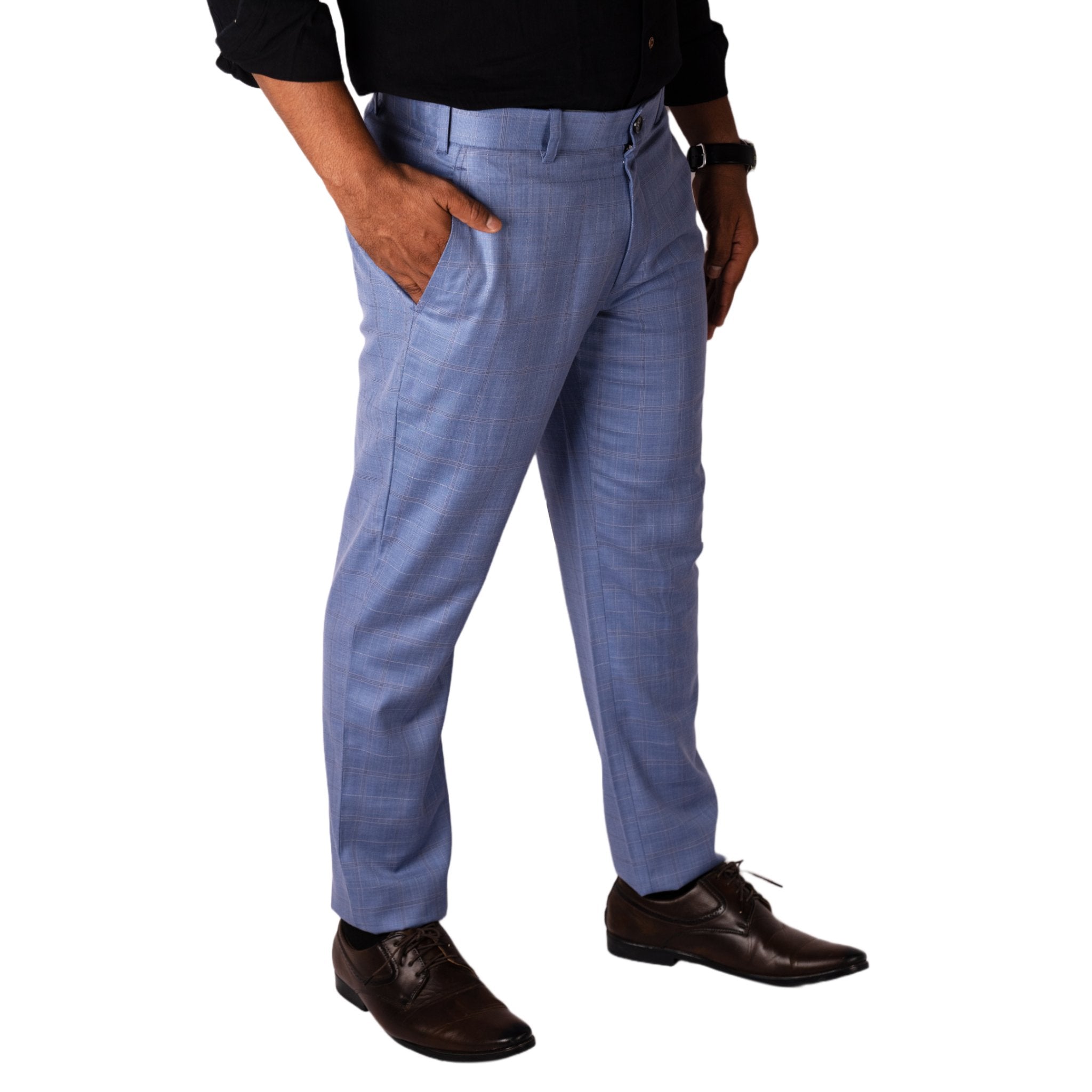 Adelaide - Lt. Blue - Ultra Slim Pants Powder Blue Suit | Suits | Politix