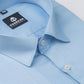 Light Blue Color Cotton Satin Shirt For Men - Punekar Cotton