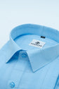 Light Blue Color Pure Cotton Shirts For Men - Punekar Cotton