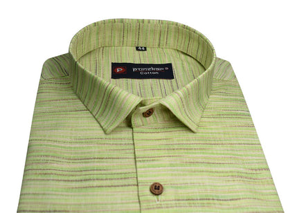 Light Green Color Handmade Shirt For Men&