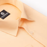 Light Orange Color Cotton Satin Shirt For Men - Punekar Cotton