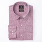 Light Purple Color Prime Linen Shirt For Men - Punekar Cotton
