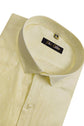 Light Yellow Color Paper Cotton Ready starch Shirt For Men - Punekar Cotton