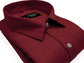 Maroon Color Blended Linen Shirt For Men's - Punekar Cotton