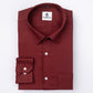 Maroon Color Dobby Cotton Shirt For Men - Punekar Cotton