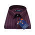 Maroon Color Lining Pure Cotton Shirt For Men - Punekar Cotton