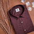 Maroon Color Morrocan Printed Shirt For Men - Punekar Cotton